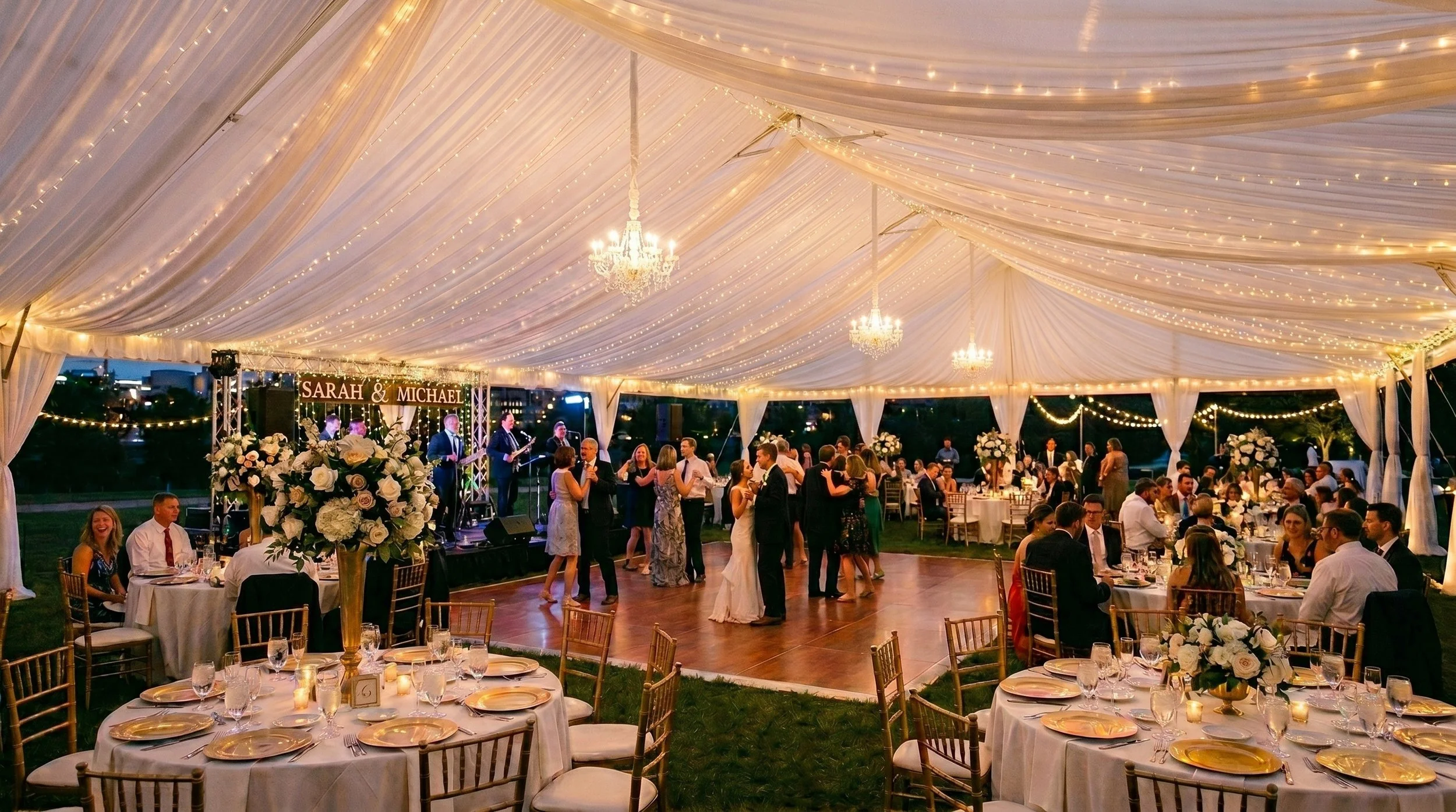 West Coast Frame Tent Nashville, TN Wedding