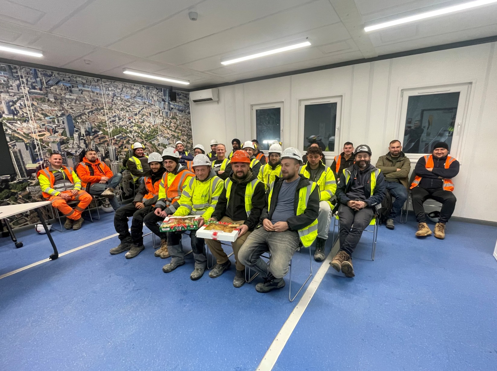 Elephant Park Team Celebrates Site Award for Outstanding Standards