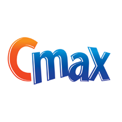 Cmax logo with an orange and blue color scheme.