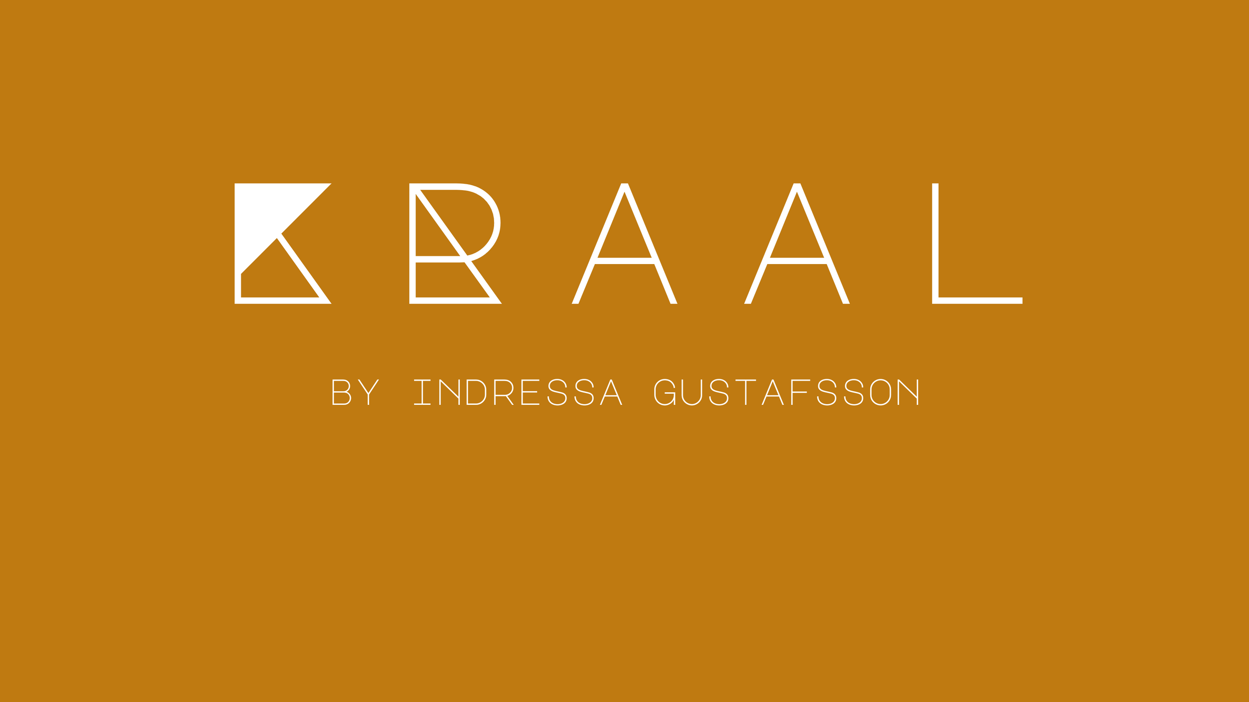 Logo for Kraal accessories brand by Indressa Gustafsson