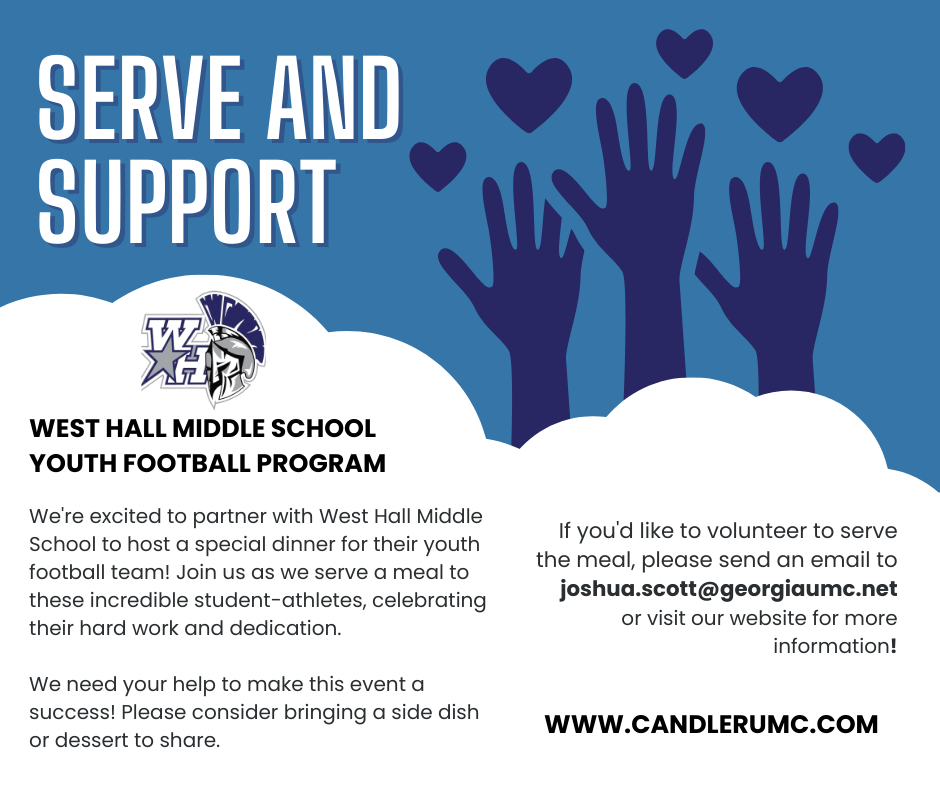 Meal and A Message: Serve and Support West Hall Middle School