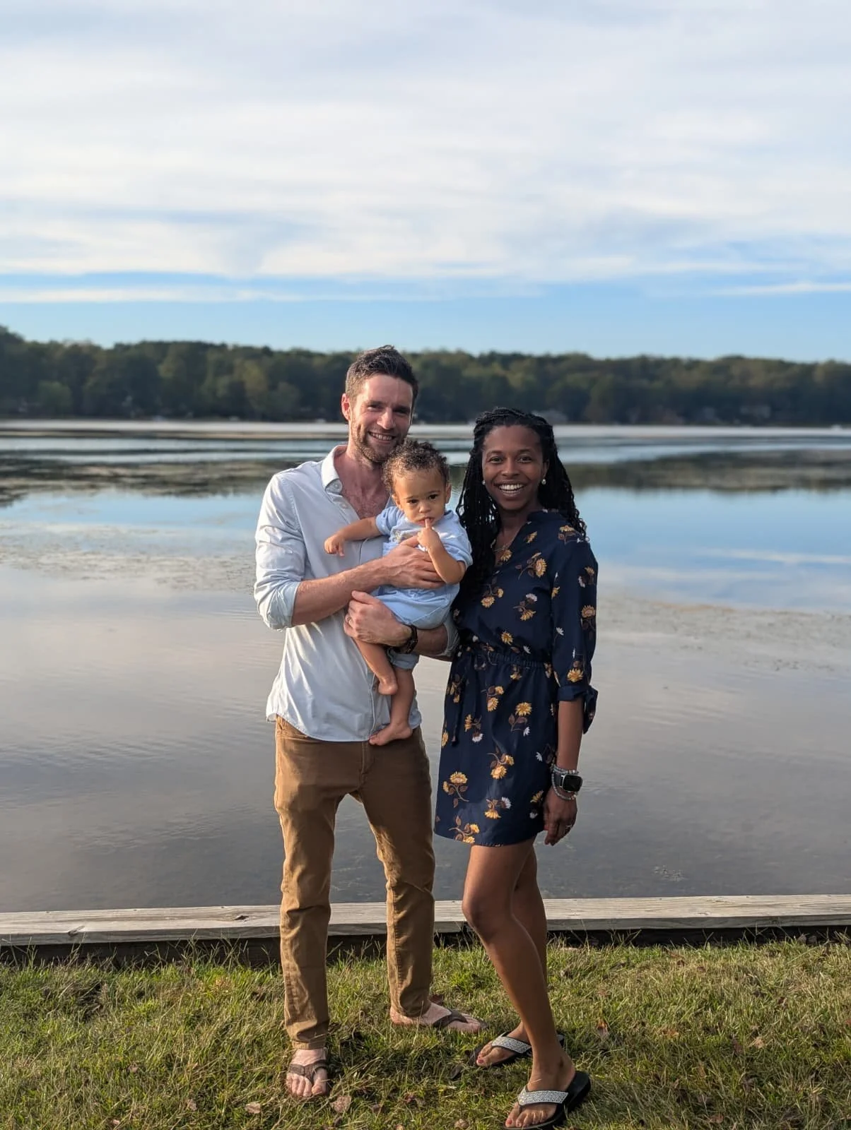 Owner, Simon Zauber and his wife and son.