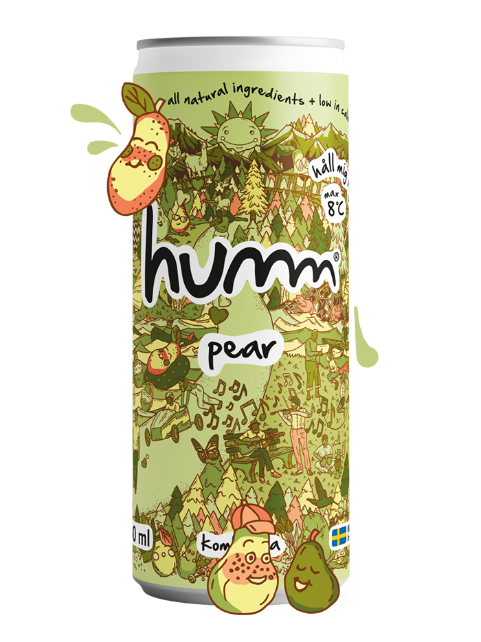 Humm kombucha burk pear