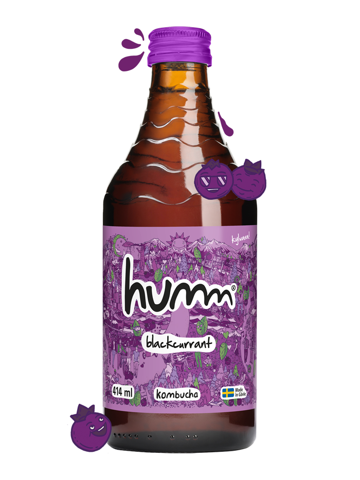 Humm flaska svartvinbar