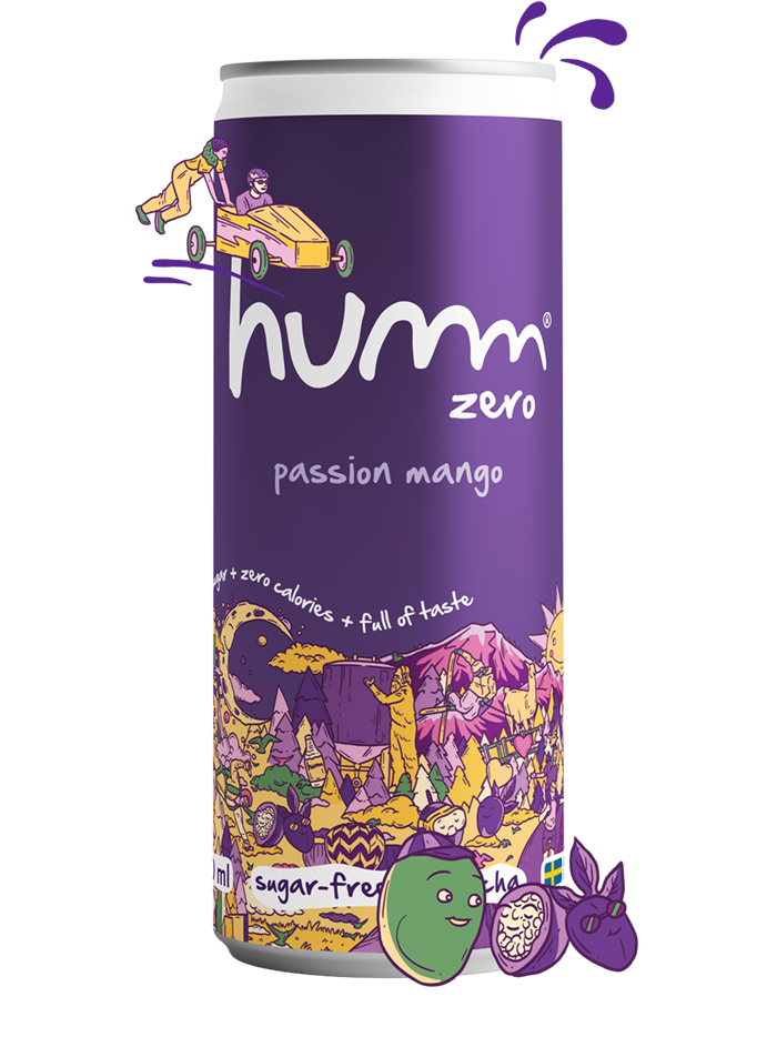 Humm zero can passion mango