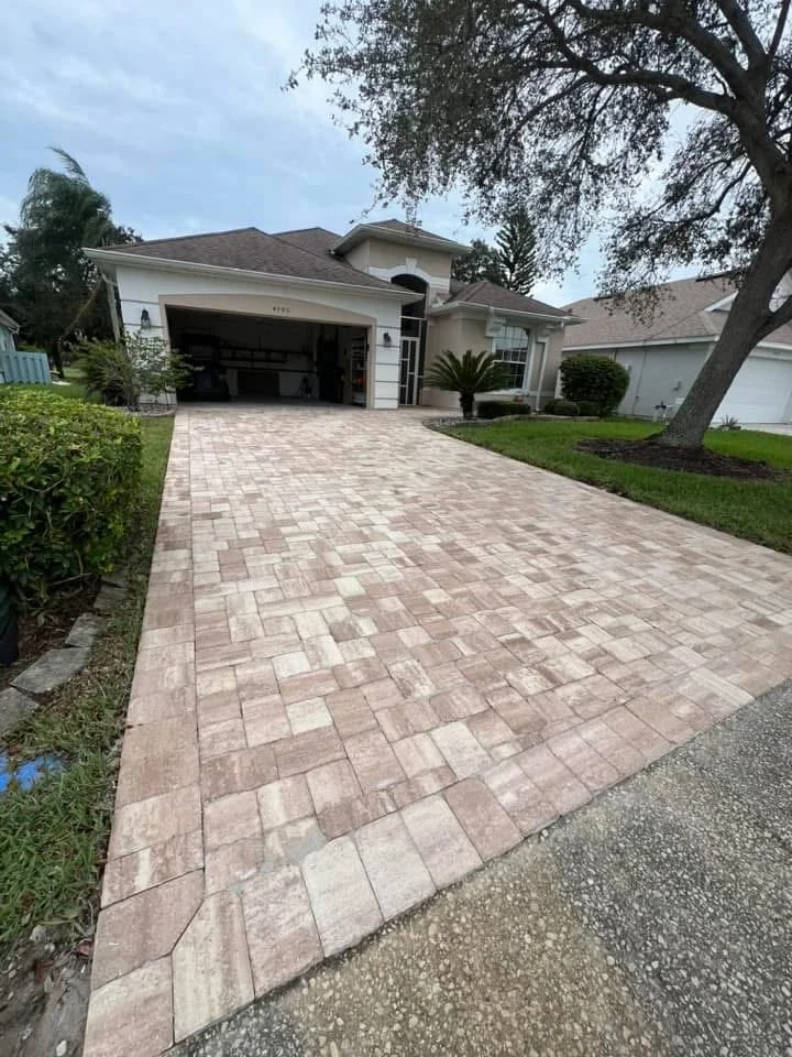 Residential hardscape contractor providing paver driveways, pool decks, patios, drainage solutions, and retaining wall installation throughout Melbourne, Viera, and Rockledge, Florida.