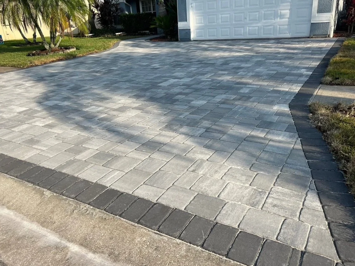 Paver driveway and patio installation for homeowners in Melbourne, Palm Bay, Viera, Merritt Island, and surrounding Florida communities.