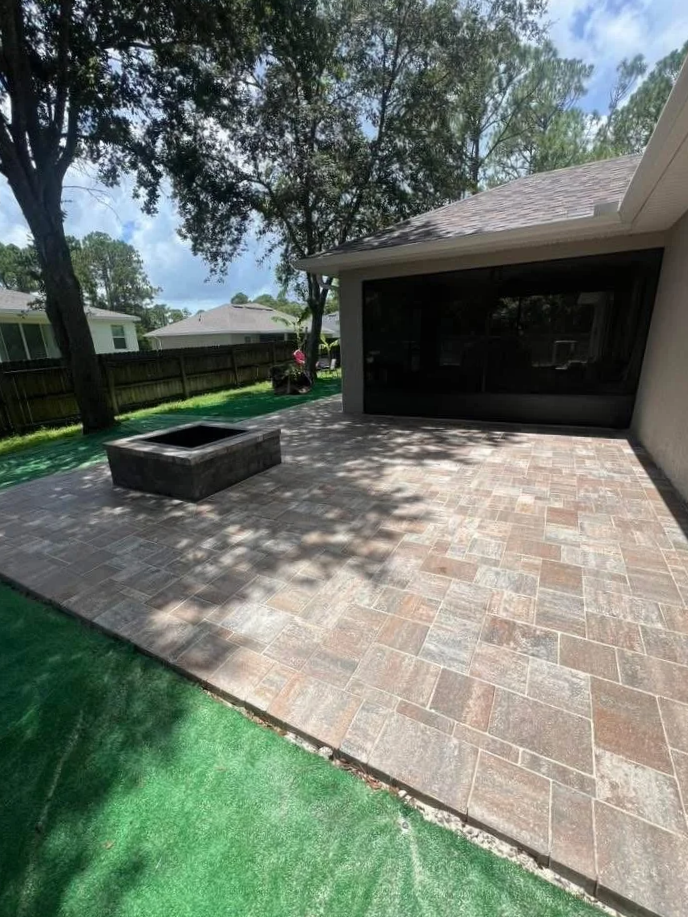 Paver driveway and patio installation for homeowners in Melbourne, Palm Bay, Viera, Merritt Island, and surrounding Florida communities.