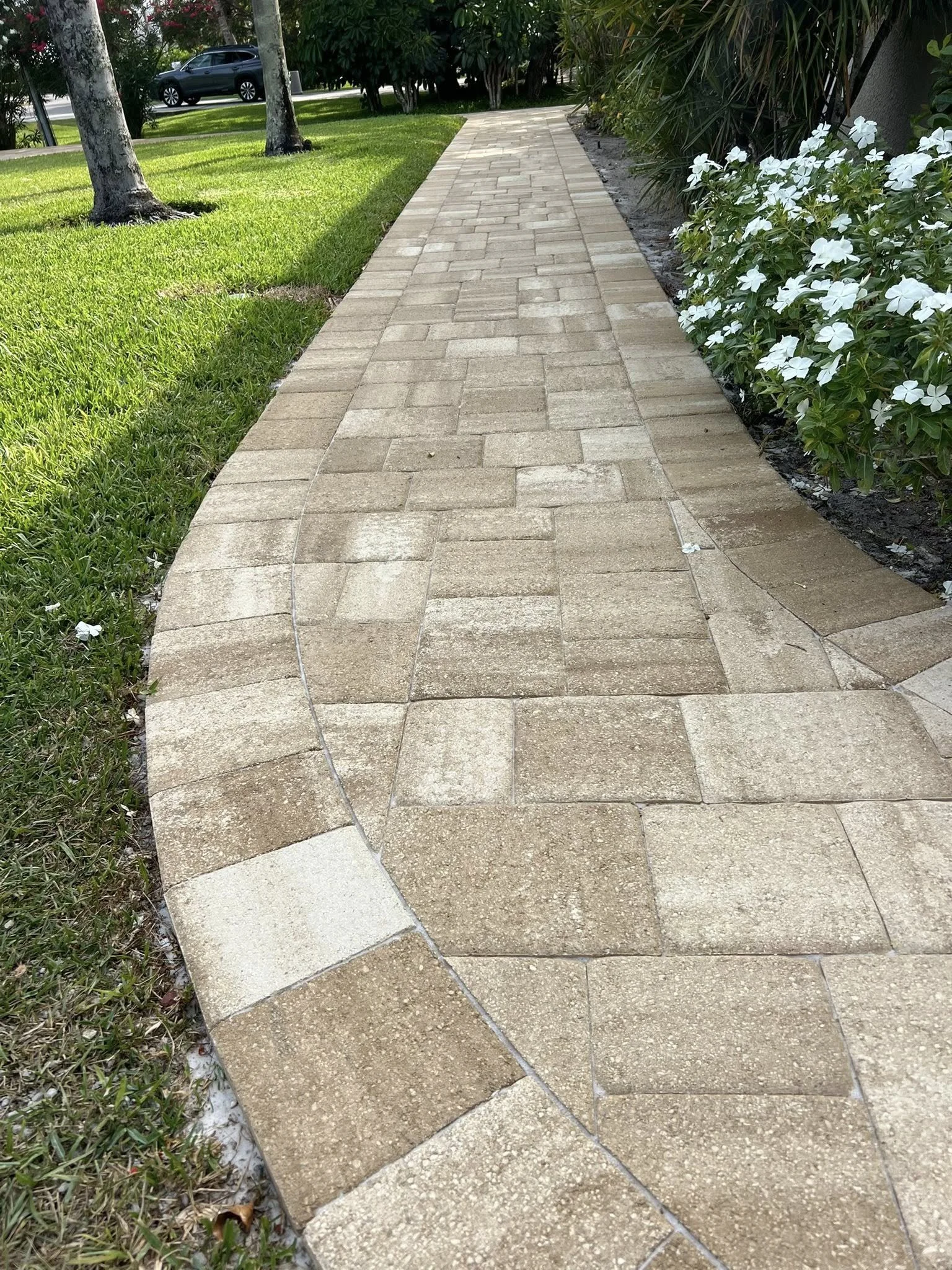 Brevard County paver contractor specializing in paver driveways, patios, pool decks, walkways, retaining walls, outdoor kitchens, fire pits, concrete driveways, concrete patios, drainage correction, decorative rock installation, artificial turf
