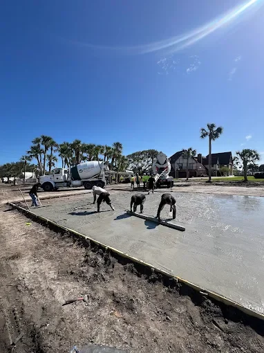 Professional paver, concrete, drainage, outdoor kitchen, fire pit, retaining wall, decorative rock, and landscape construction services provided throughout Melbourne, Palm Bay, Viera, Rockledge, Merritt Island, and surrounding Brevard County communit