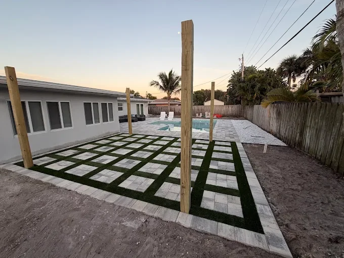 Professional paver installation contractor specializing in driveways, patios, walkways, retaining walls, outdoor kitchens, and fire pits throughout Brevard County, Florida.