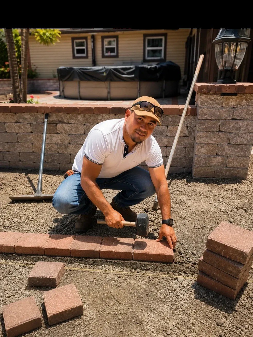 Custom paver installation, outdoor living, concrete, drainage, retaining wall, artificial turf, and landscape projects completed by Imperium Pavers throughout Melbourne, Palm Bay, Viera, Suntree, Rockledge, Merritt Island, Satellite Beach, Melbourne 
