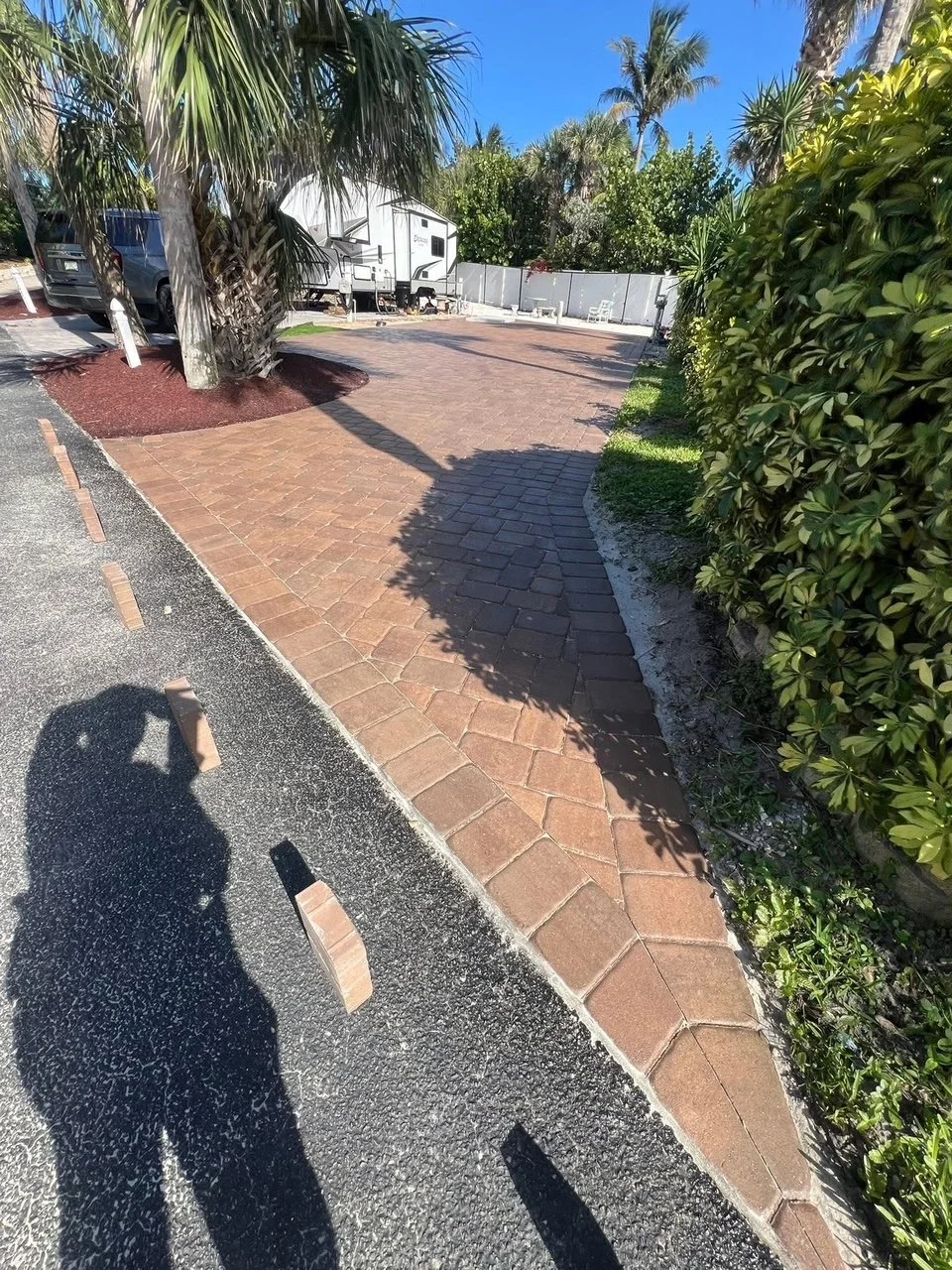 Paver driveway and patio installation for homeowners in Melbourne, Palm Bay, Viera, Merritt Island, and surrounding Florida communities.