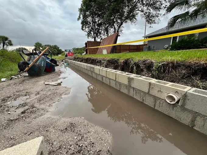 Outdoor living contractor serving Brevard County with paver driveways, patios, pool decks, retaining walls, artificial turf, concrete and drainage services.