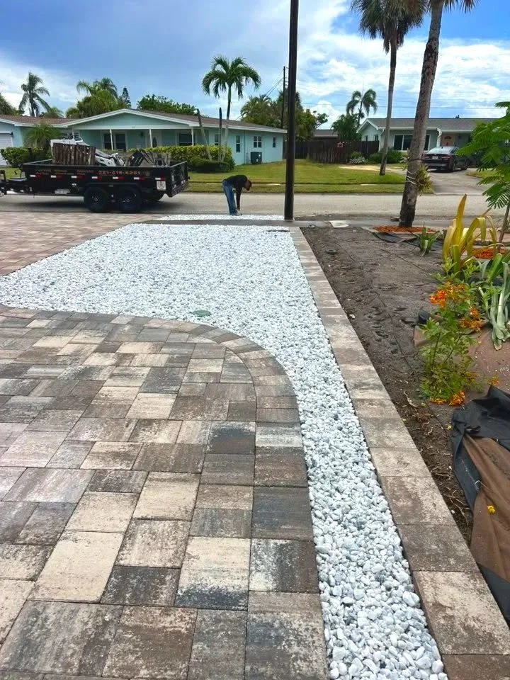 Custom paver driveways, patios, pool decks, retaining walls, outdoor kitchens and artificial turf serving homeowners across Brevard County.