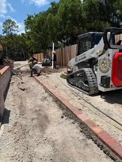 Professional paver, concrete, drainage, outdoor kitchen, fire pit, retaining wall, decorative rock, and landscape construction services provided throughout Melbourne, Palm Bay, Viera, Rockledge, Merritt Island, and surrounding Brevard County communit