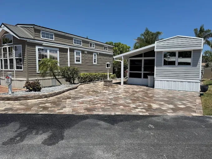 Custom paver driveway, patio, pool deck, and outdoor living installation completed by Imperium Pavers serving Melbourne, Palm Bay, Viera, Rockledge, Merritt Island, and Brevard County, Florida.