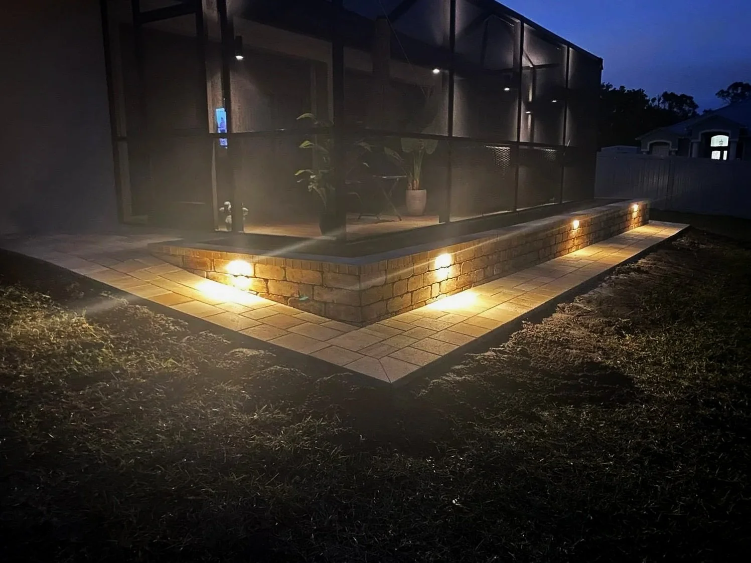 Residential paver, concrete, drainage, retaining wall, outdoor living, artificial turf, and landscape construction projects completed by Imperium Pavers throughout Melbourne, Palm Bay, Viera, Suntree, Rockledge, Merritt Island, Satellite Beach, Melbo