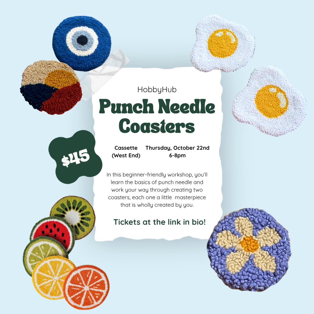 Create Your Own Punch Needle Coasters