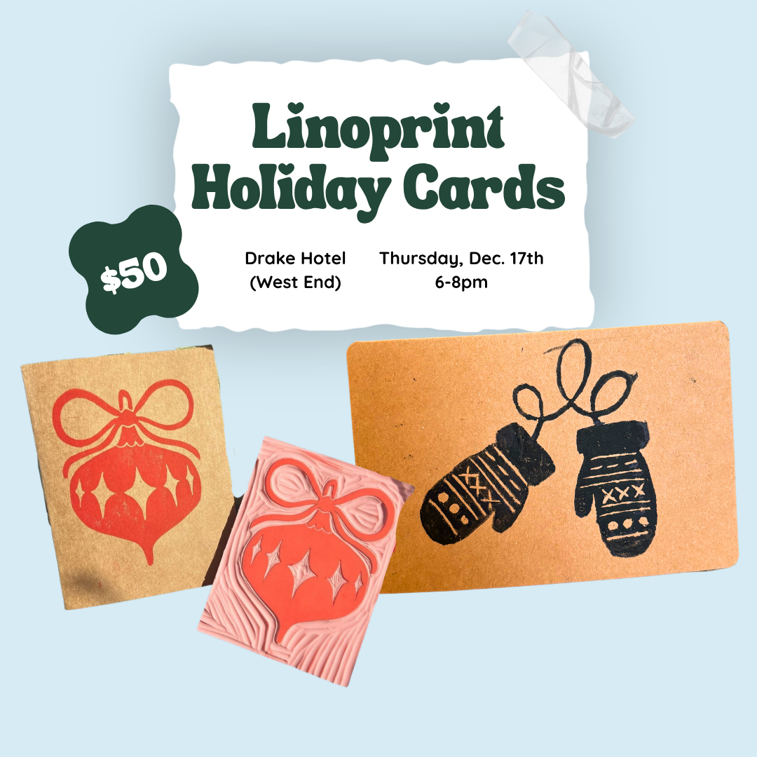Learn How to Linoprint Holiday Cards