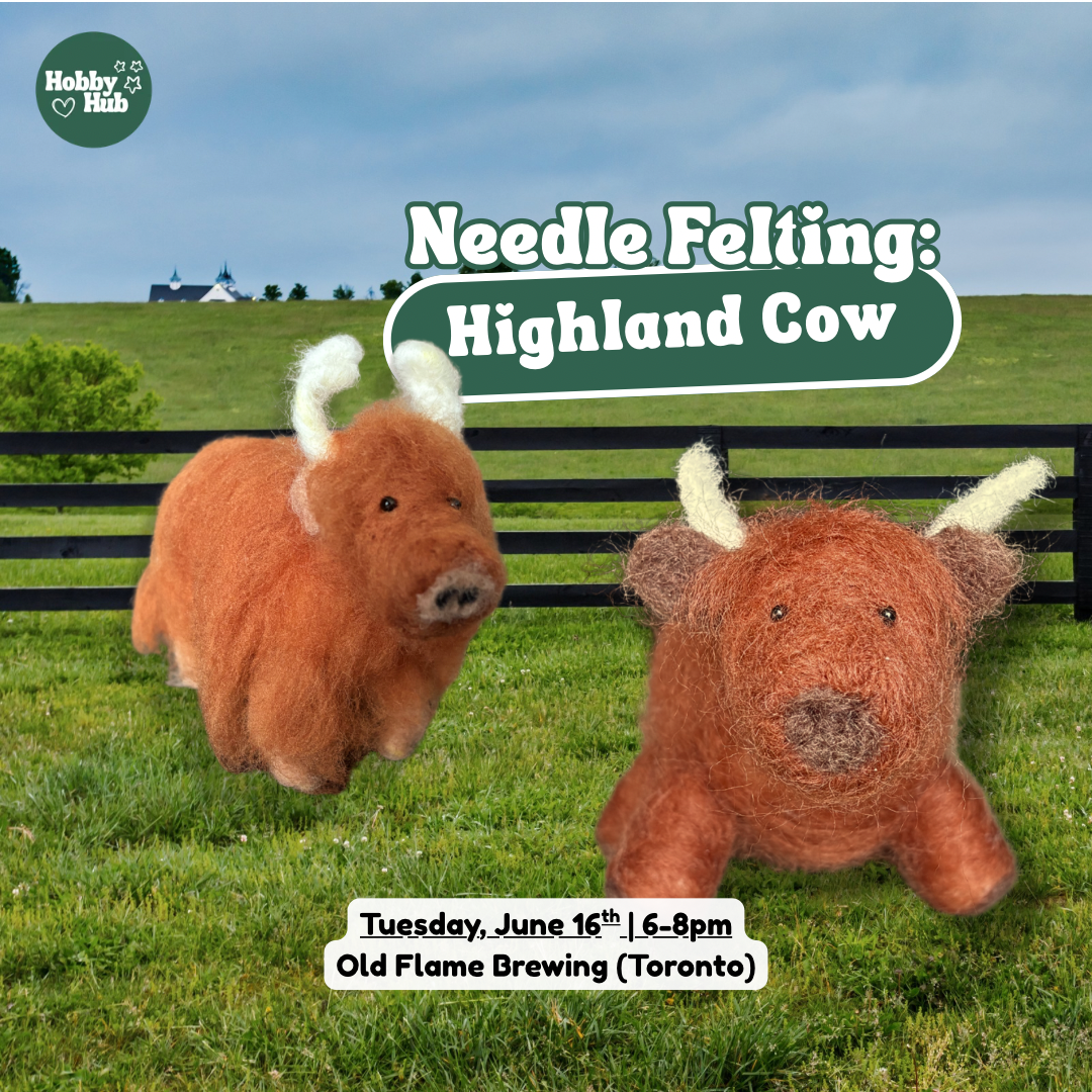 Needle Felt a Highland Cow
