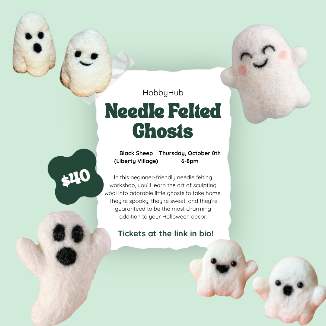 Create Your Own Needle Felted Ghost