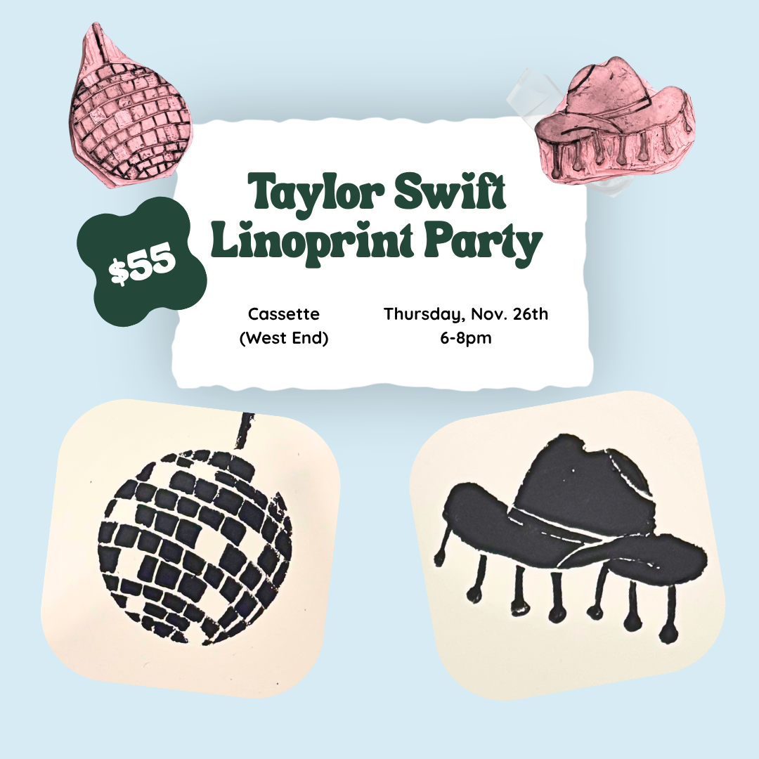 Taylor Swift Linoprint Party