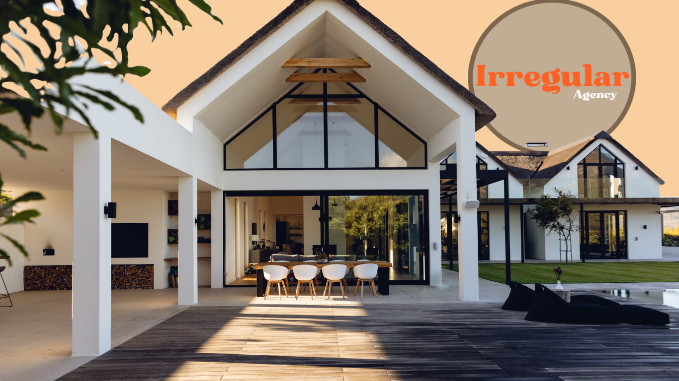 Irregular Agency Custom Home With Logo