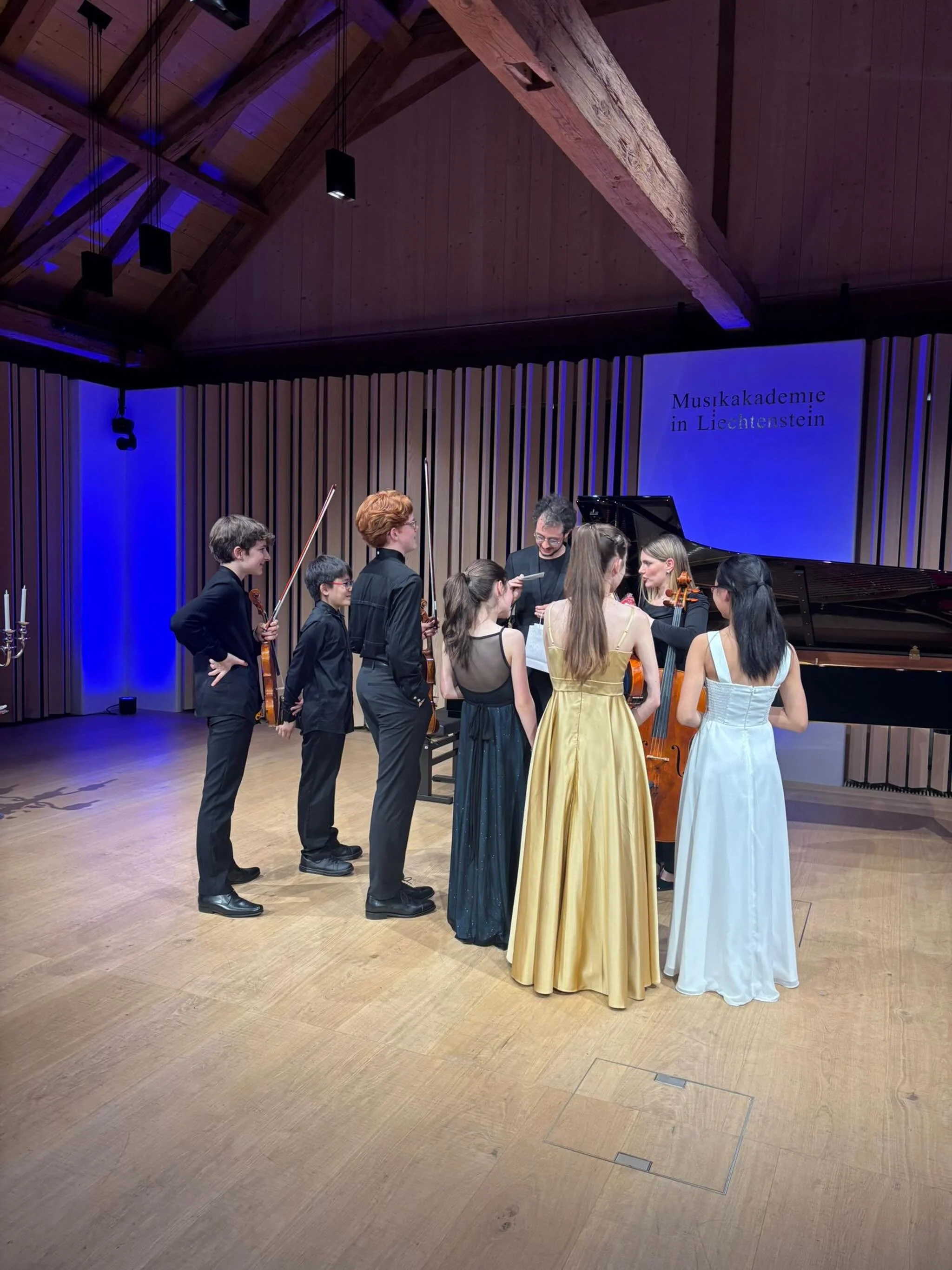 This was very touching. Alja and me got to coach chamber music during Prof Latica Honda-Rosenberg&rsquo;s masterclass at the Musikakademie in Liechtenstein. To see happy, sane, insanely talented but also modest and hardworking young adults and make m