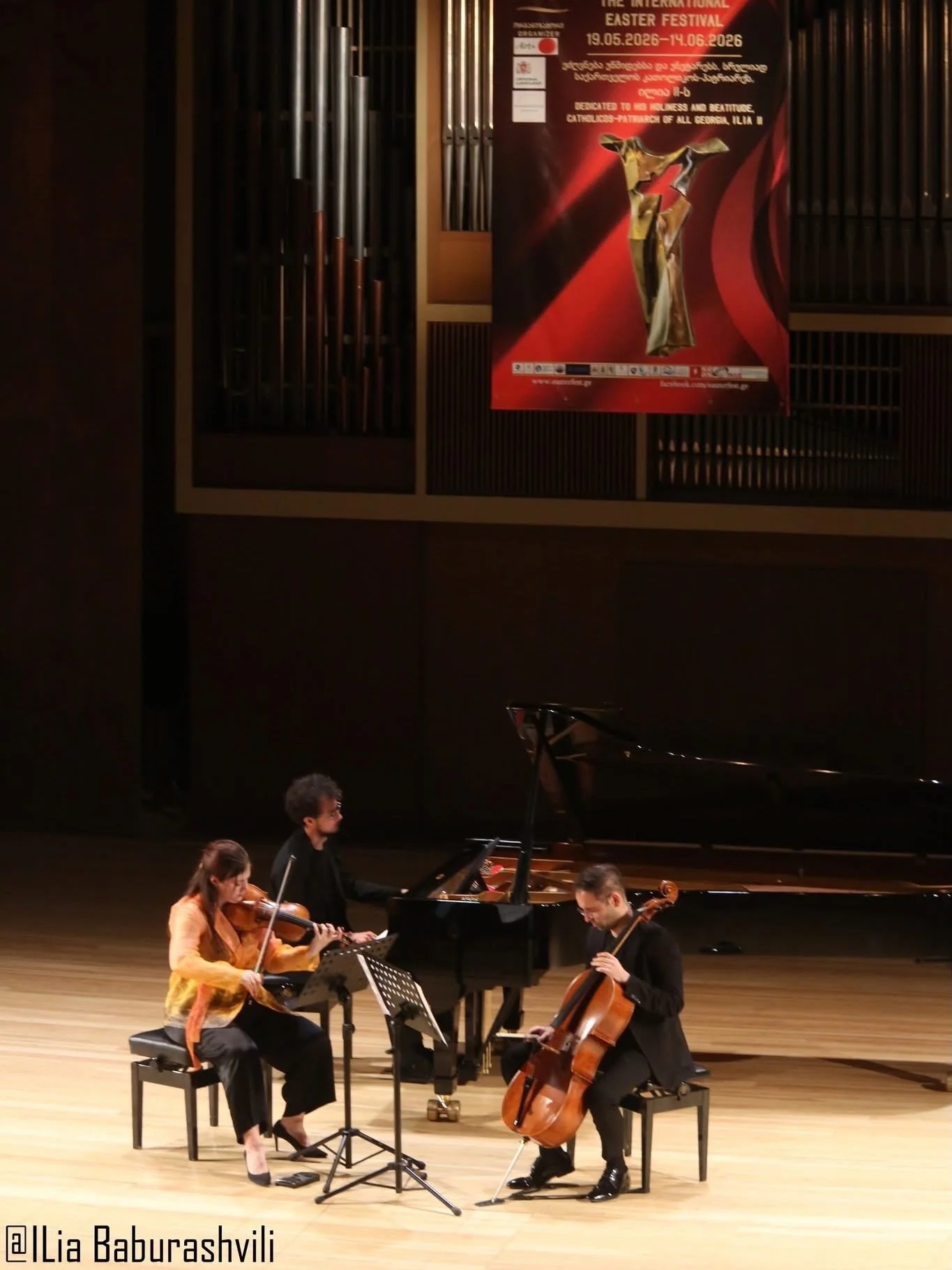 Georgian debut of the Trio Vecando 🇬🇪😍 some amazing shots by @studioslowmo !

@InternationalEasterFestival2026 ~ 19 May &lsquo;26 @tbilisistateconservatoire ~ Grand Hall
