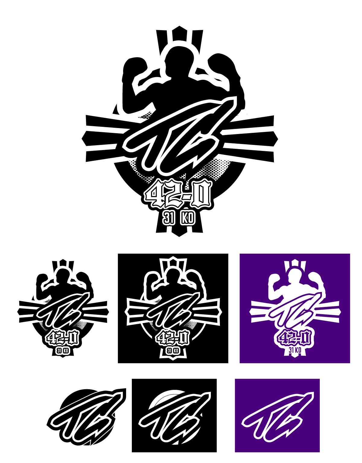 Concept for a re-design of Terence Crawford's boxing logo