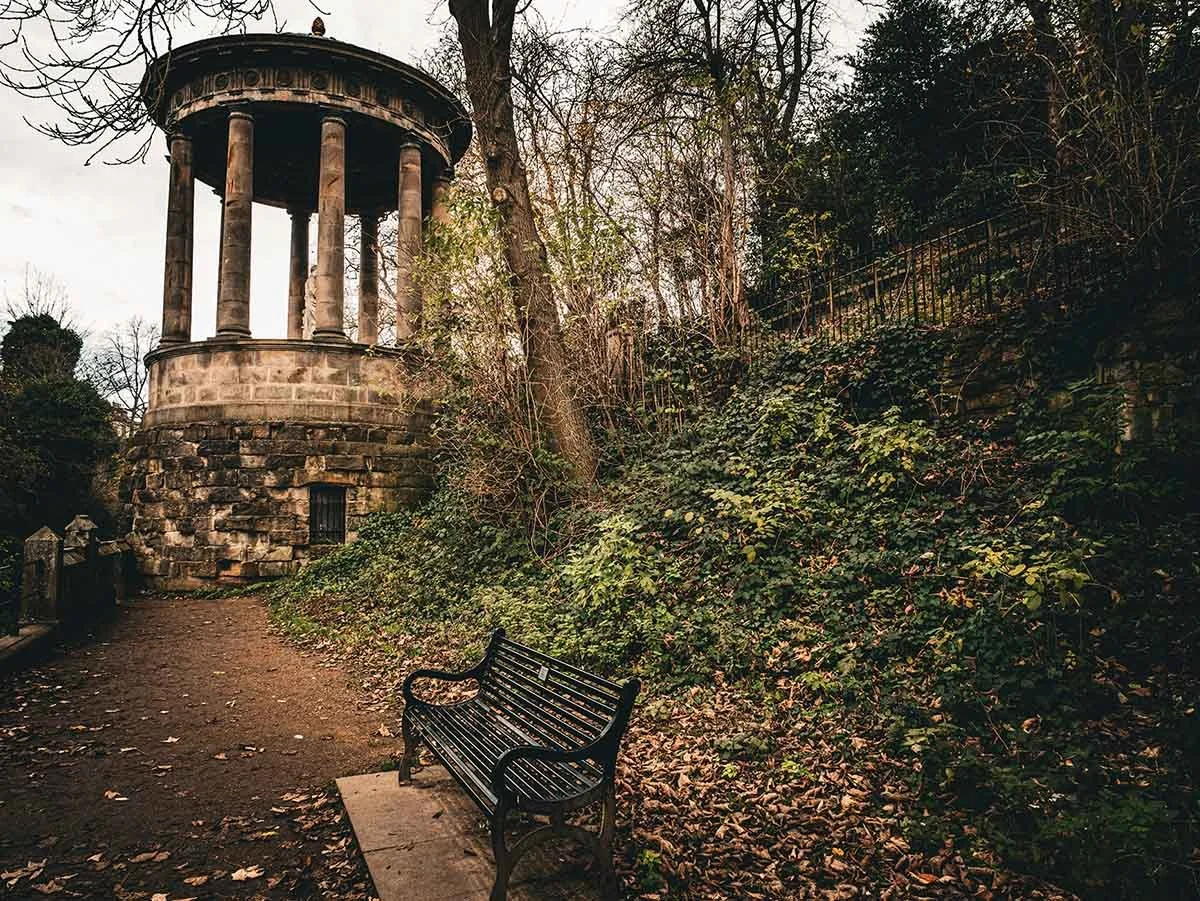 Image of St Bernard's Well, from the Water of Leith, Edinburgh. Viewable on the Shutter Scotland 'Dean Village and Water of Leith' photo walk.