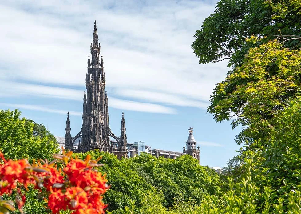 View of the Scott Monument from Princes Street Gardens, Edinburgh. Viewable on the 'Edinburgh Old Town Icons' photo walk.