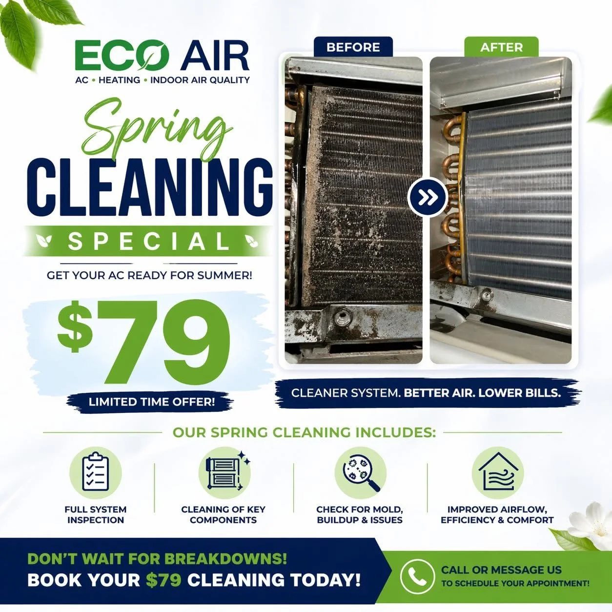 Get Ahead of the Heat: $79 AC Cleaning Special Before Summer