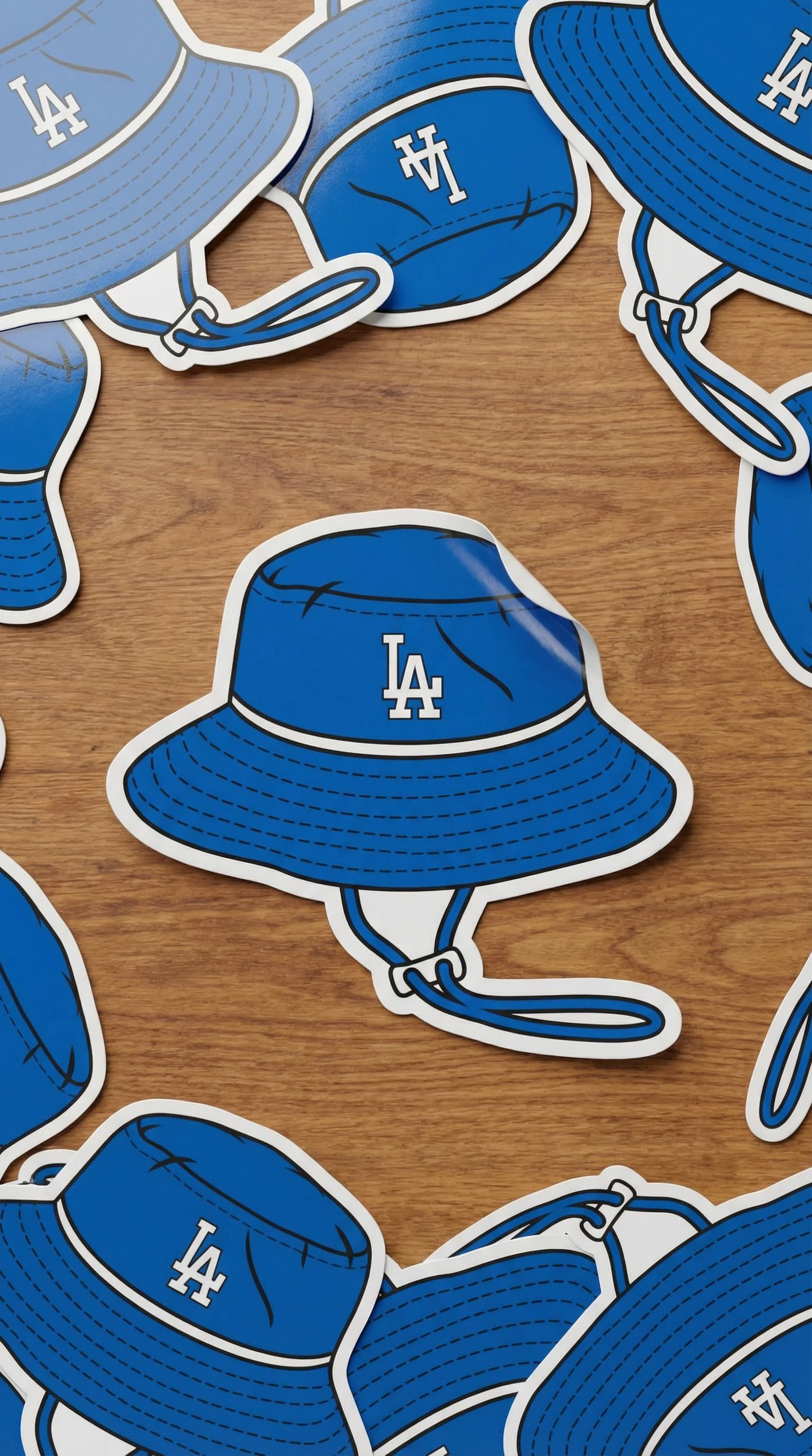 Dodgers Bucket Hat Sticker