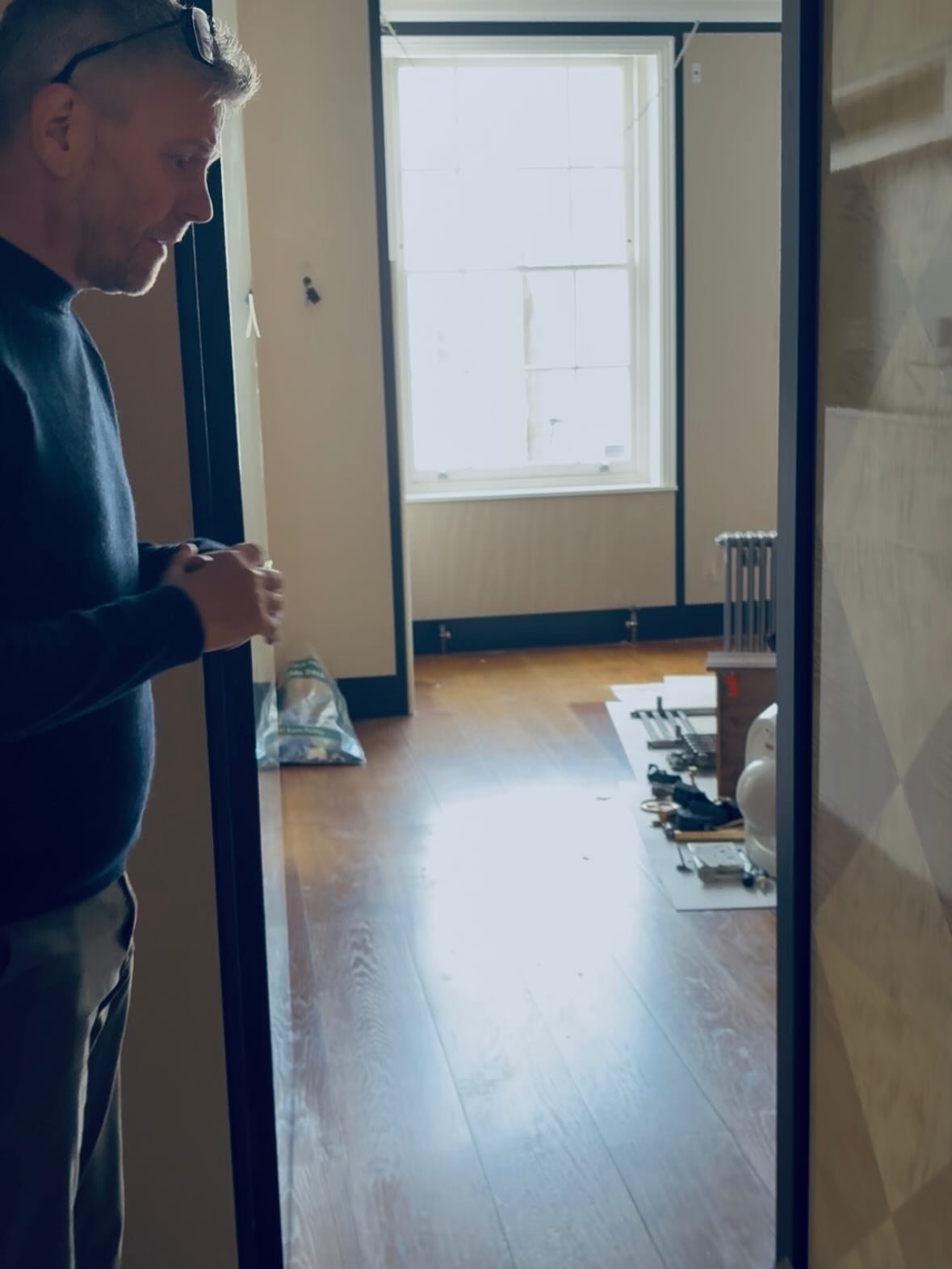 The value of quiet moments walking a project in the early stage is immense. When a property is stripped back, its recent refurbishment history is revealed and this often informs options going forward. Not only that, early access to the hands-on teams