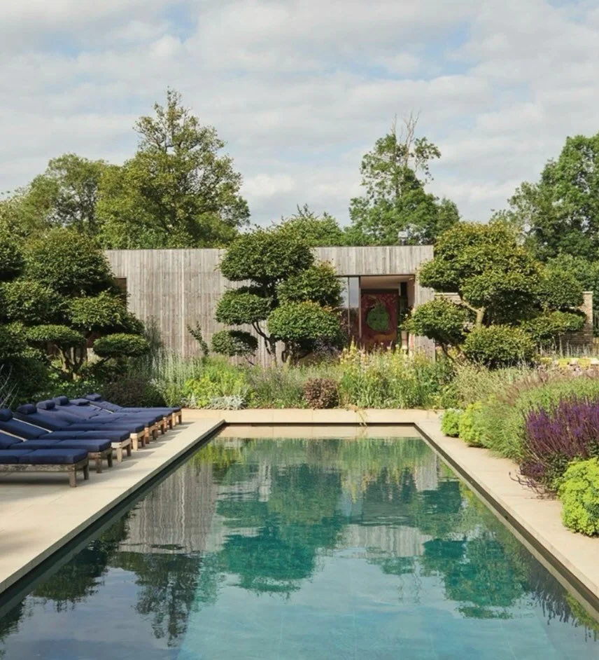 Friday inspiration for outdoor spaces. We&rsquo;ve been talking this week about how stepping off the streets of London to project manage the development of a modern country residence requires extended skills and vision. Our engineering experience all
