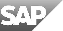 SAP logo on a gray background