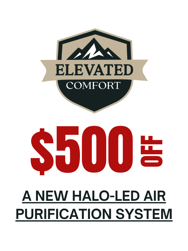 Elevated Comfort $500 off a new halo-led air purification system