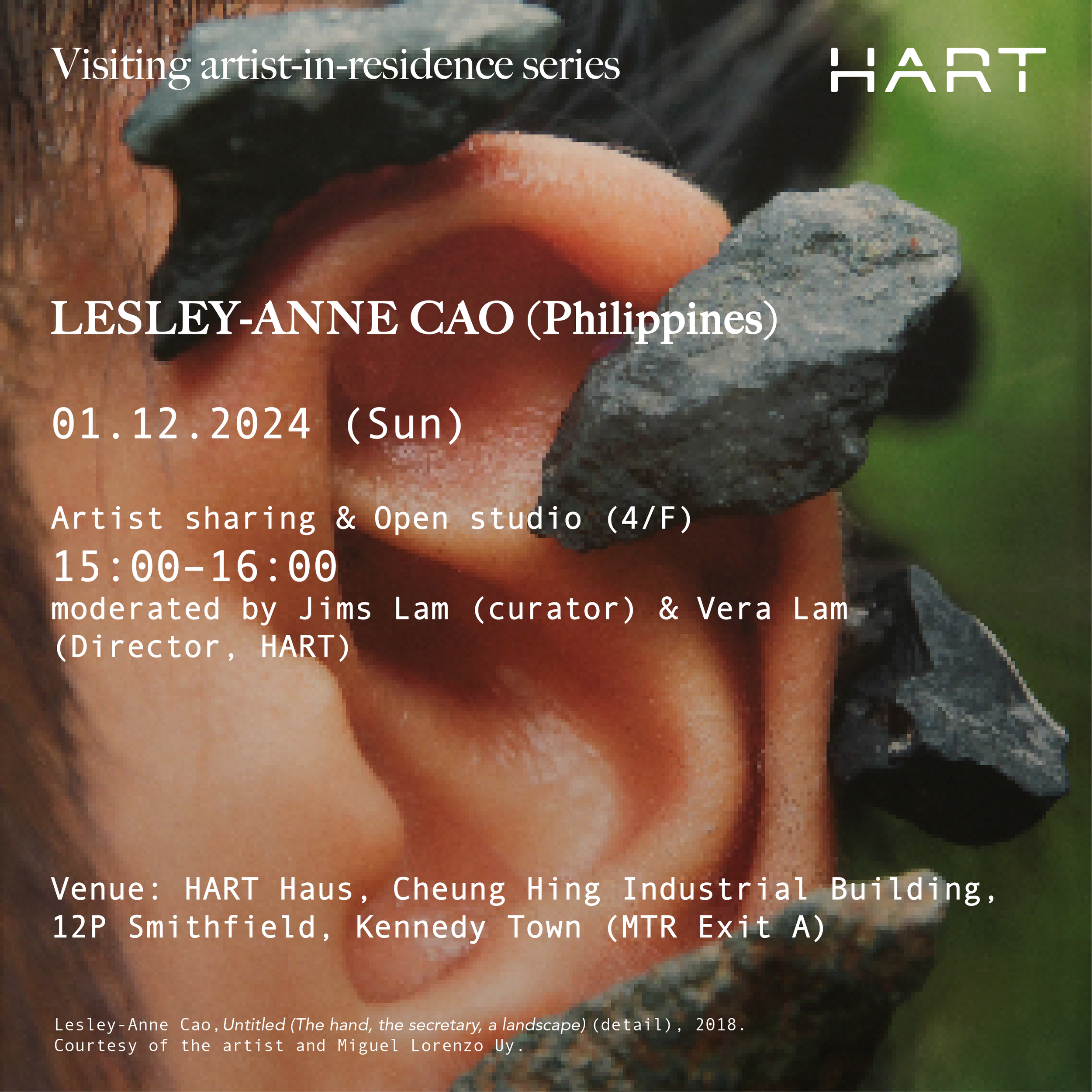 Artist Talk & Open Studio with Lesley Anne-Cao 藝術家分享及工作室開放