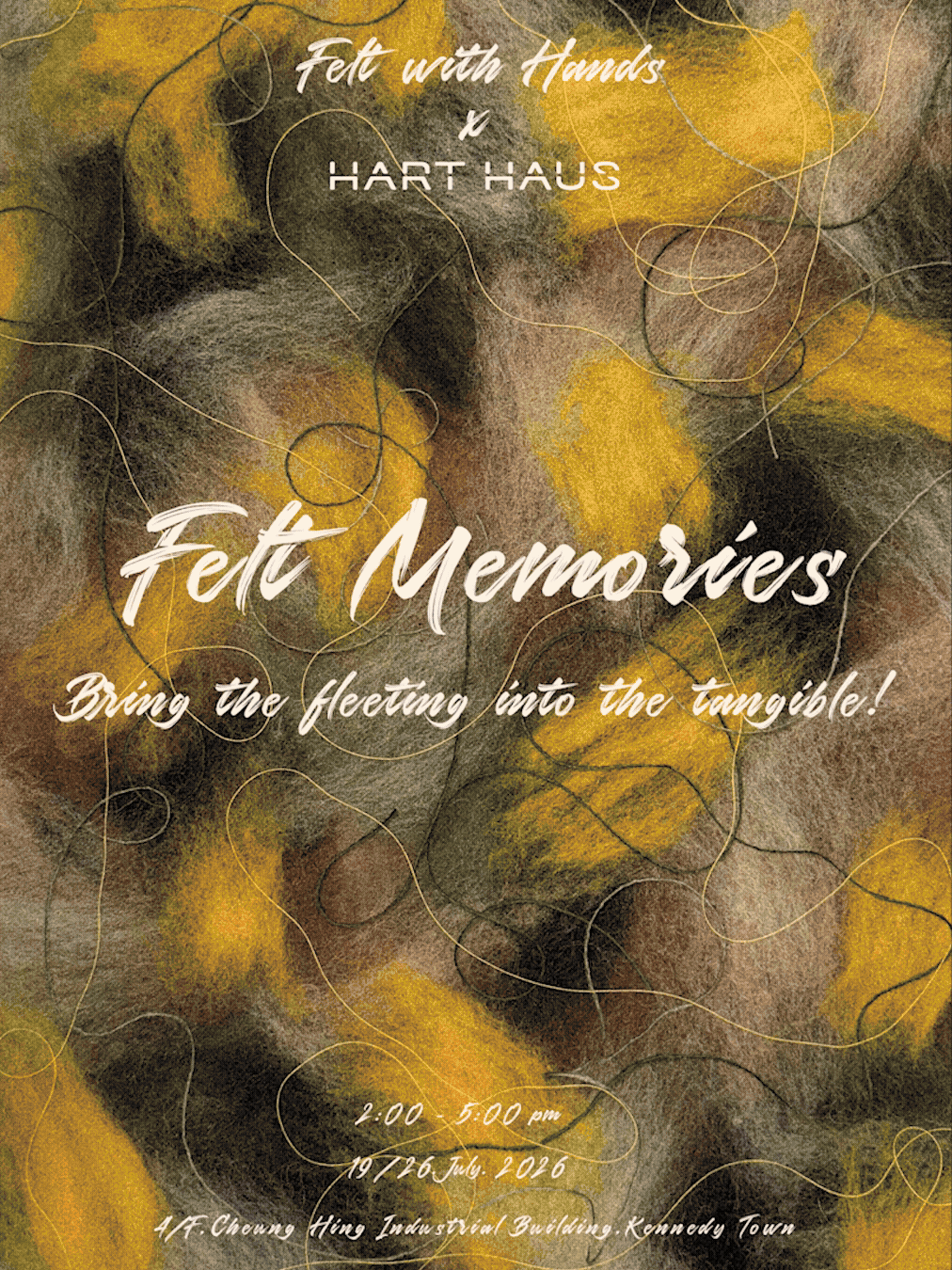Textile Art Workshop: Felt Memories「氈制記憶」紡織藝術工作坊&nbsp;