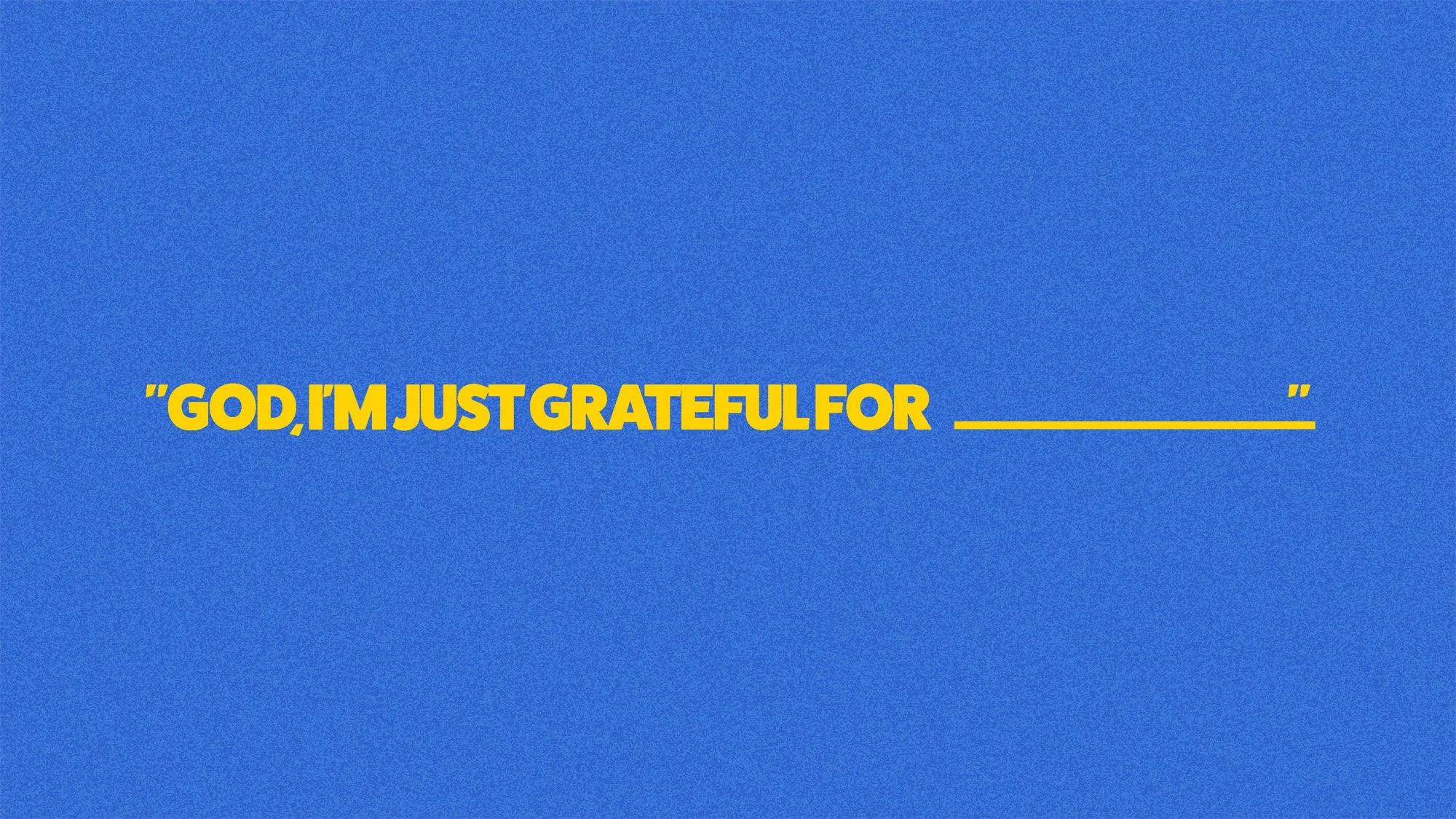 What good thing has God done for you recently?