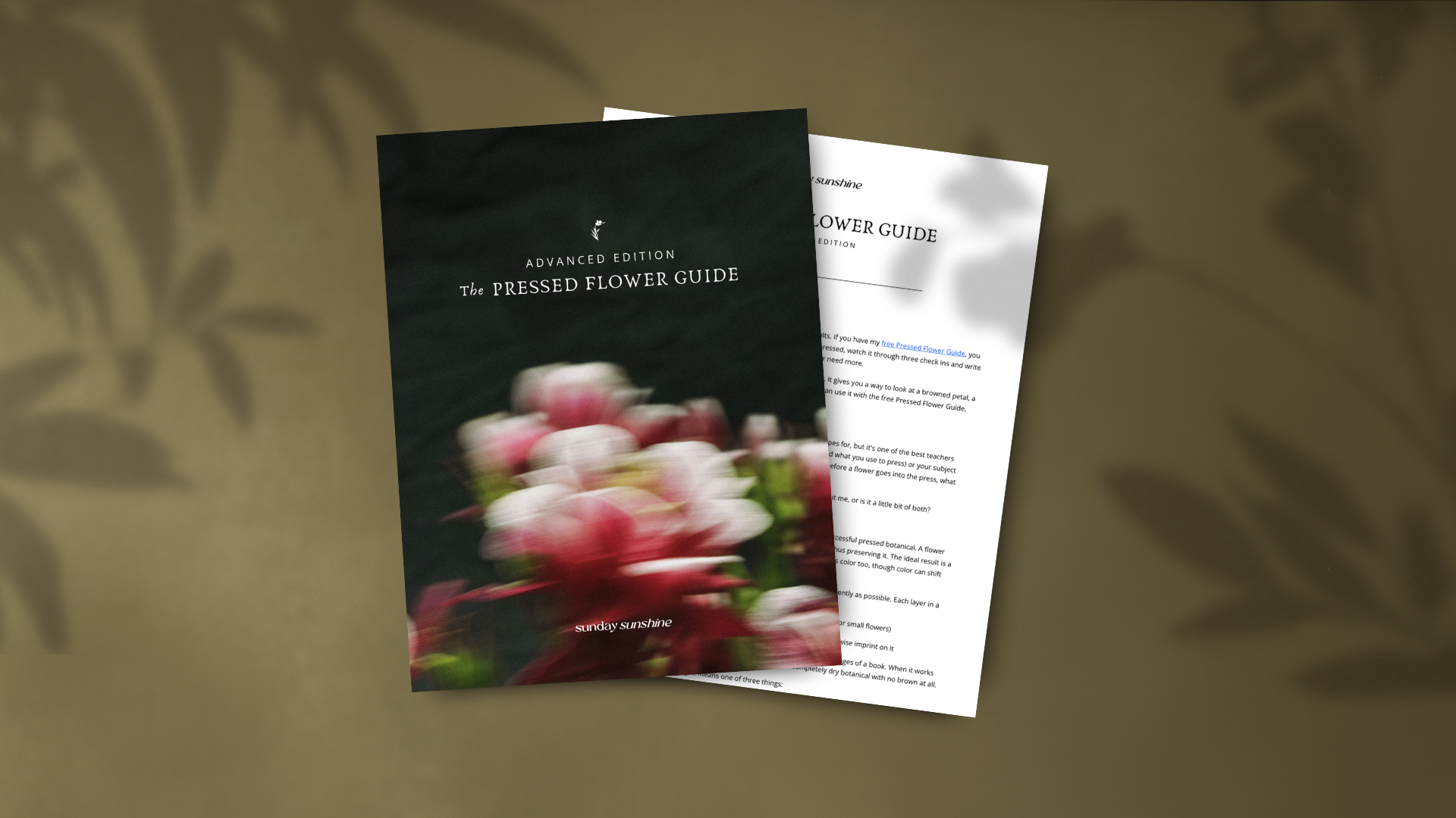 The Pressed Flower Guide - Advanced Edition