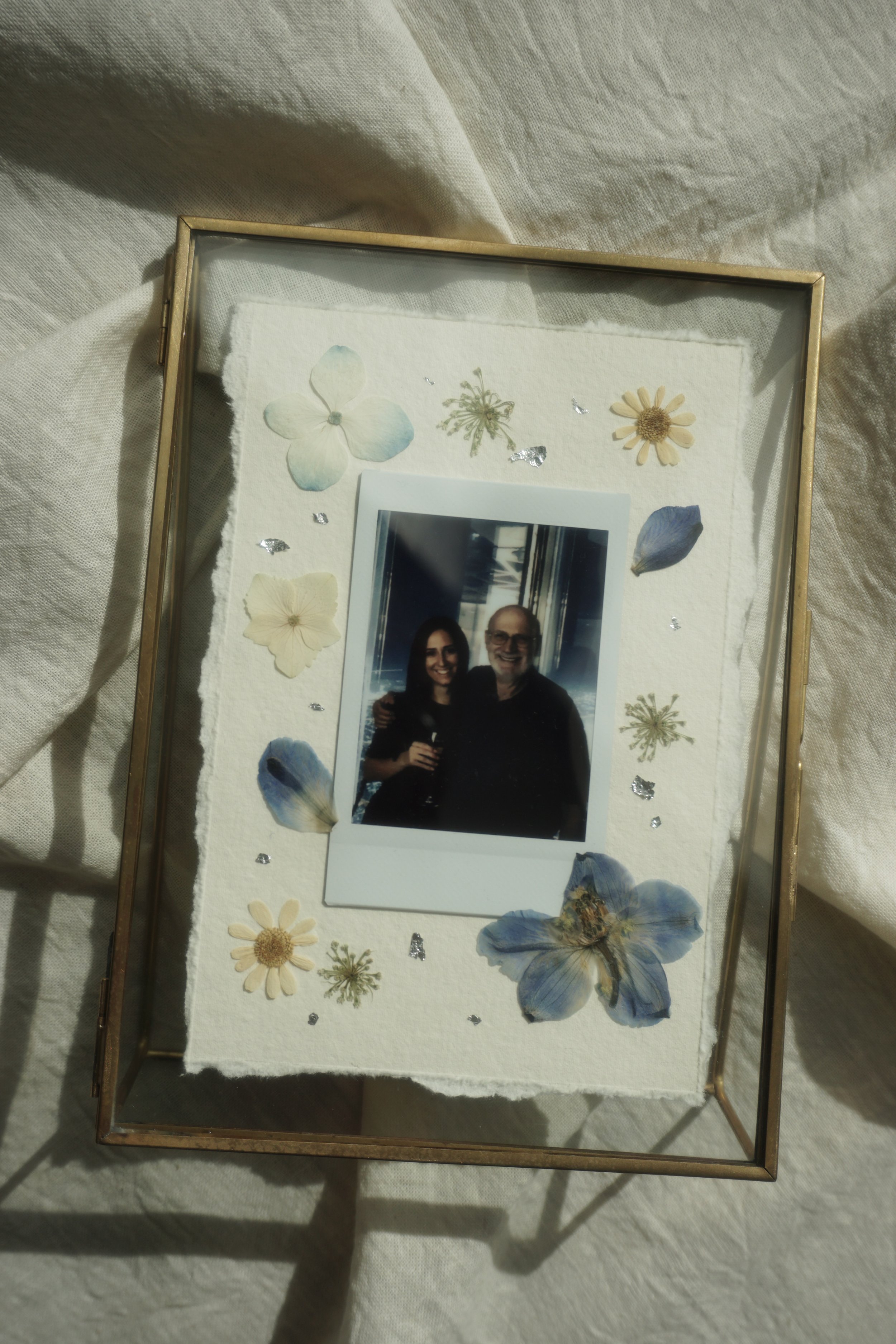 Custom 4"x6" Pressed Flower Polaroid Keepsake