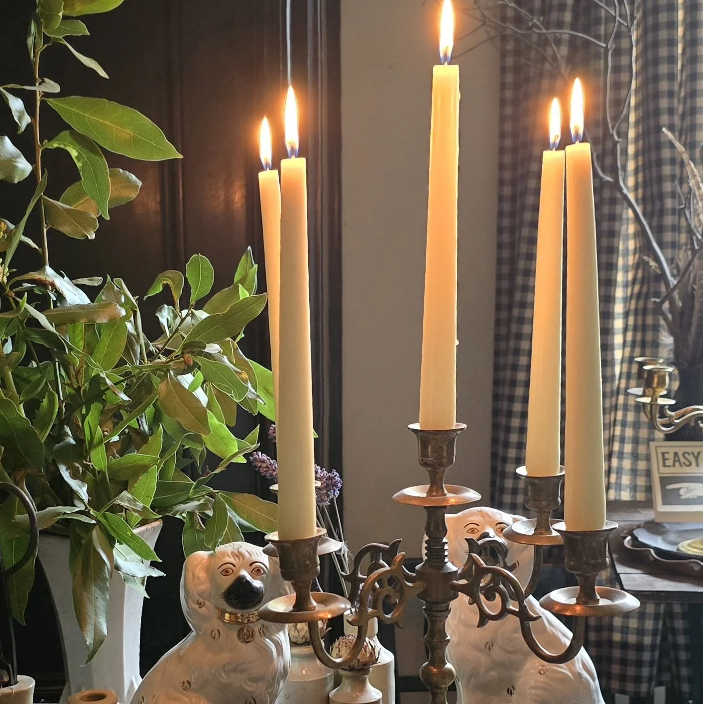 Antique Brass Candelabra