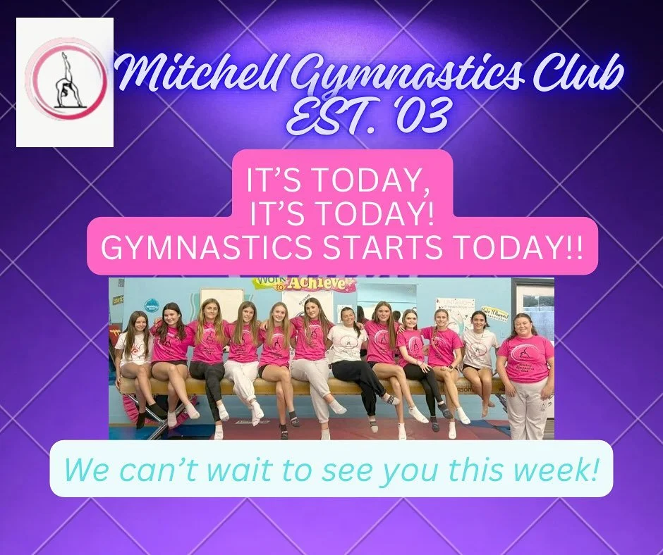Session 1 Starts Tonight!!!

The lessons are planned, the gyms are set up, the classes are full and the Coaches have prepared and are ready for you to come enjoy your first class of our 23rd Season!

If your child is starting gymnastics this week, ma