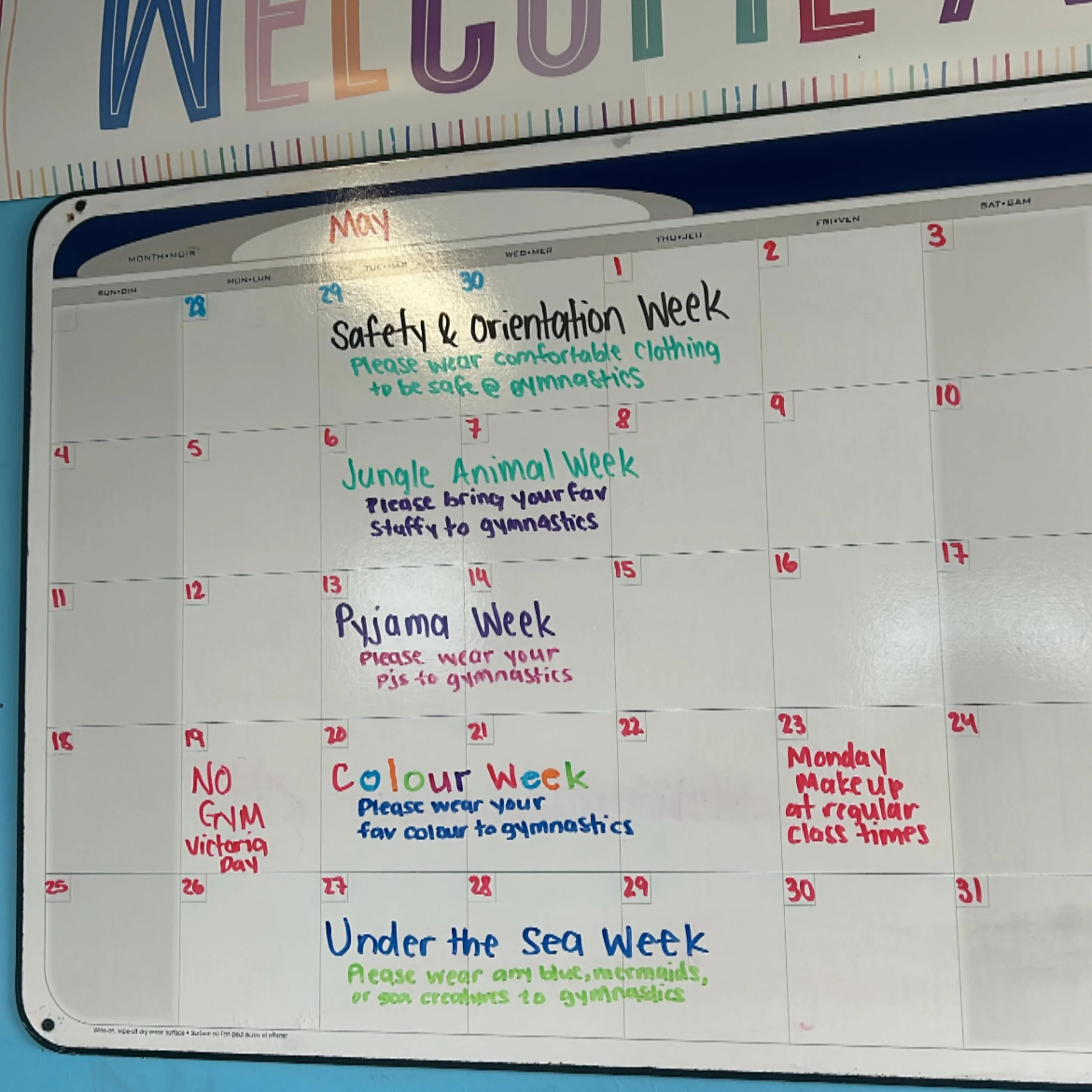 Welcome Gymnasts and Families!!

Our Spring Mini Session has officially begun for our 22nd Season. 

Here are a few things to get us started:
⭐️Each gymnast will be sent home with a calendar of events and welcome letter which tells you what our theme