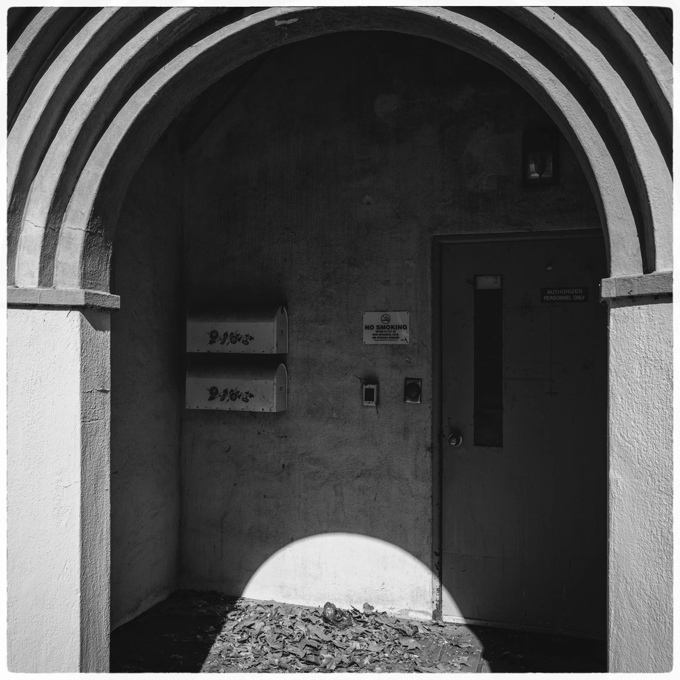 Arch with Mailboxes. Sonoma. Spring 2026