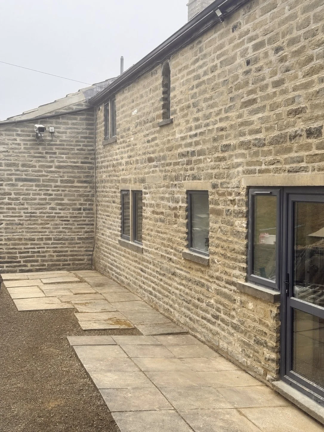 Complete of the rear of the property complete