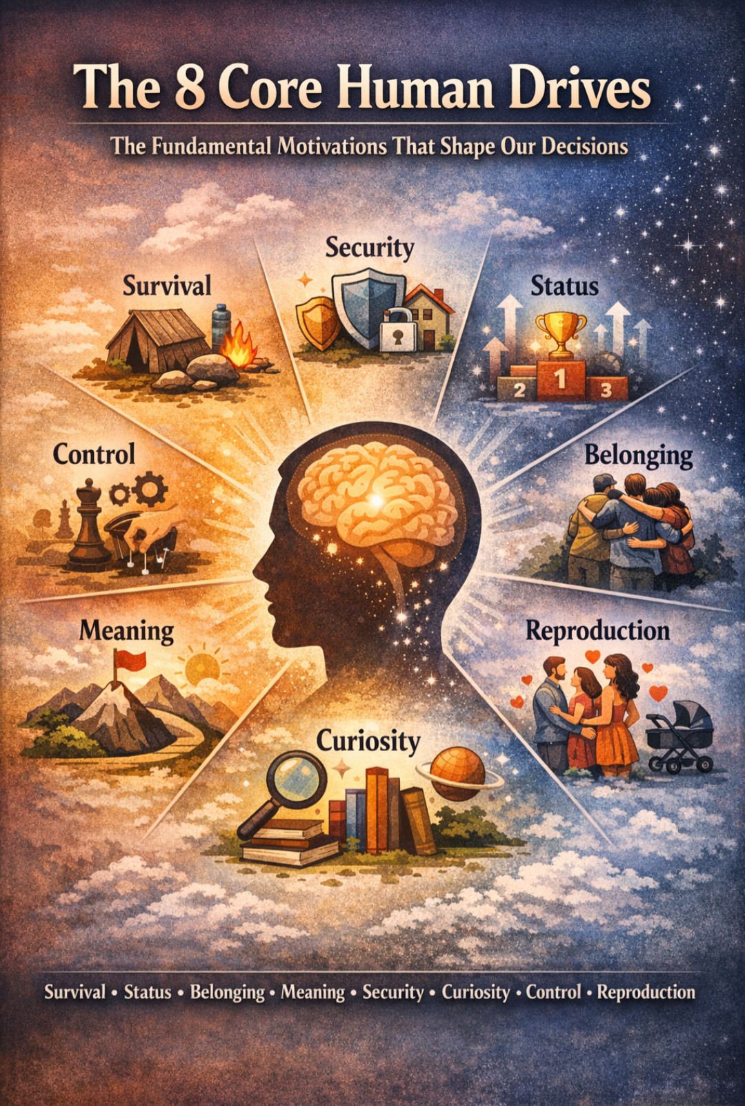 The 8 Core Human Drives: The Hidden Forces That Control Human Behavior